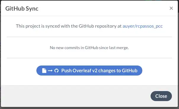 GitHub Sync Panel